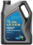 МАСЛО ТРАНСМИССИОННОЕ 75W90 S-OIL 7 GEAR HD (4л)