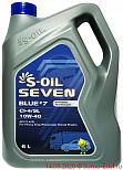МАСЛО МОТОРНОЕ 10W40 S-OIL 7 BLUE #7 CI4/SL (6л)