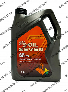 МАСЛО ТРАНСМИССИОННОЕ S-OIL 7 ATF MULTI (4л)